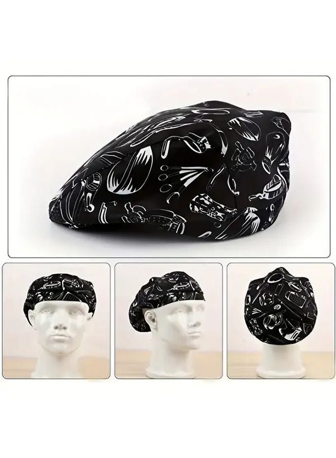 2 Pcs Little Pepper Color Unisex Chef Beret Hat For Kitchen Waiter Work - Image 2